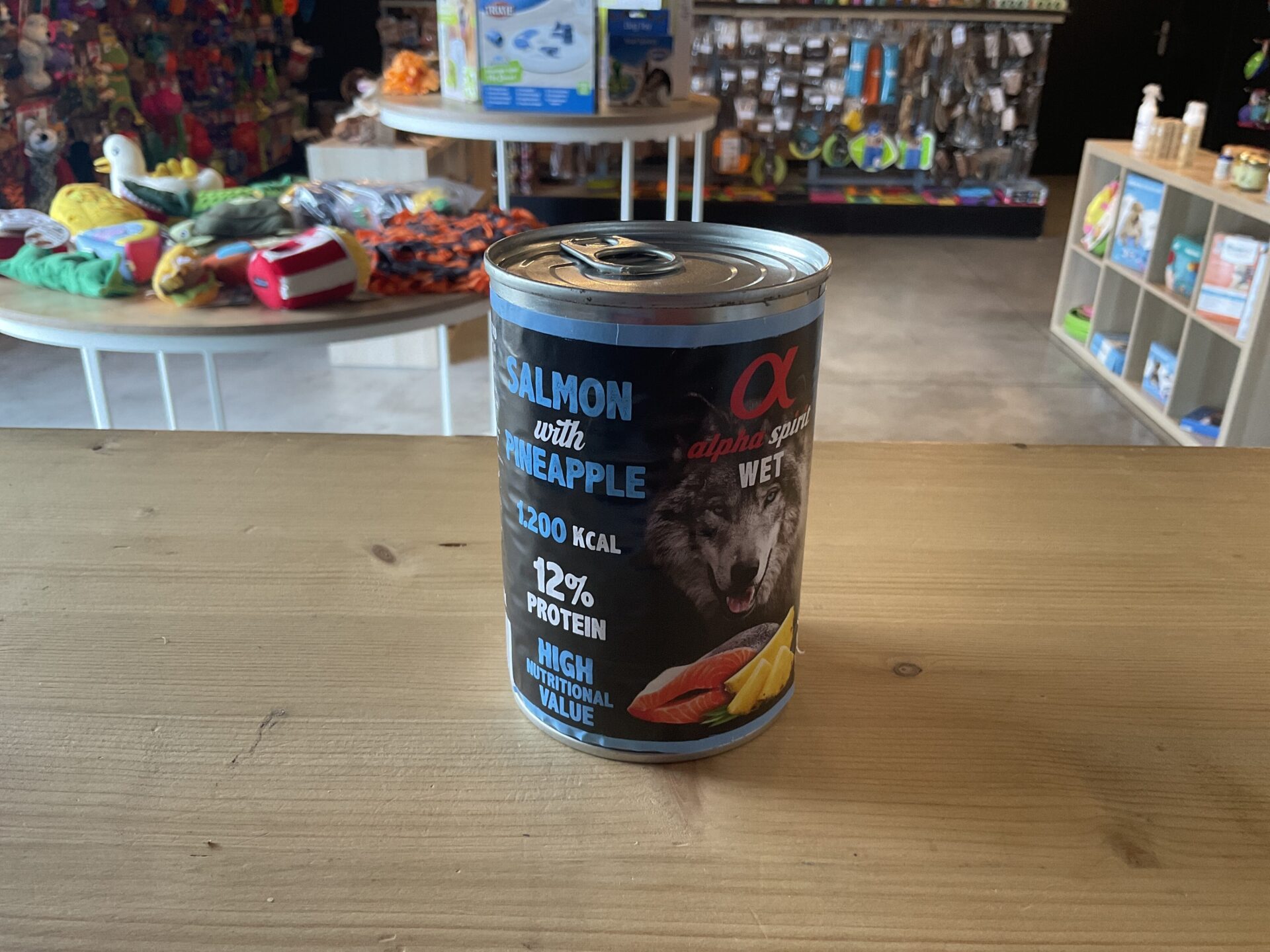 Alpha spirit boîte de viande saumon et ananas Alpha spirit boîte de viande saumon et ananas