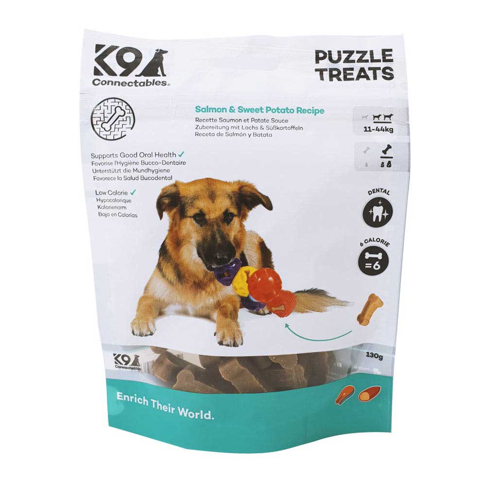 K9 connectables puzzle treats saumon/patate douce m/l K9 connectables puzzle treats saumon/patate douce m/l
