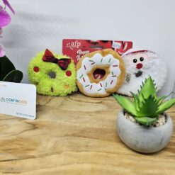 Afp happy holidays set 3 peluches de noël donuts