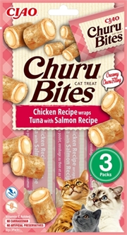 Churu bites poulet/saumon pack de 3 pour chat Churu bites poulet/saumon pack de 3 pour chat