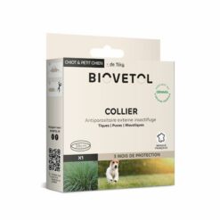 Collier antiparasitaire chiot & petit chien - de 15kg