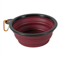 Gamelle en silicone pliable 1l rouge